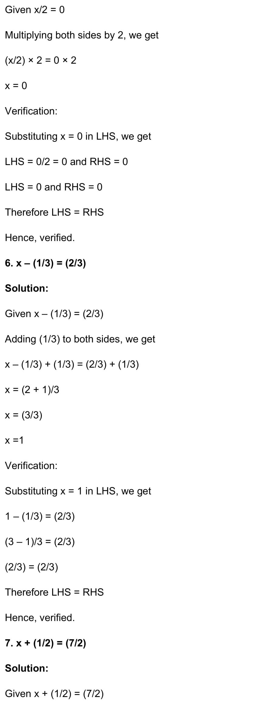 RD Sharma Class 7 Maths Chapter 8 – Linear Equations in One Variable ...