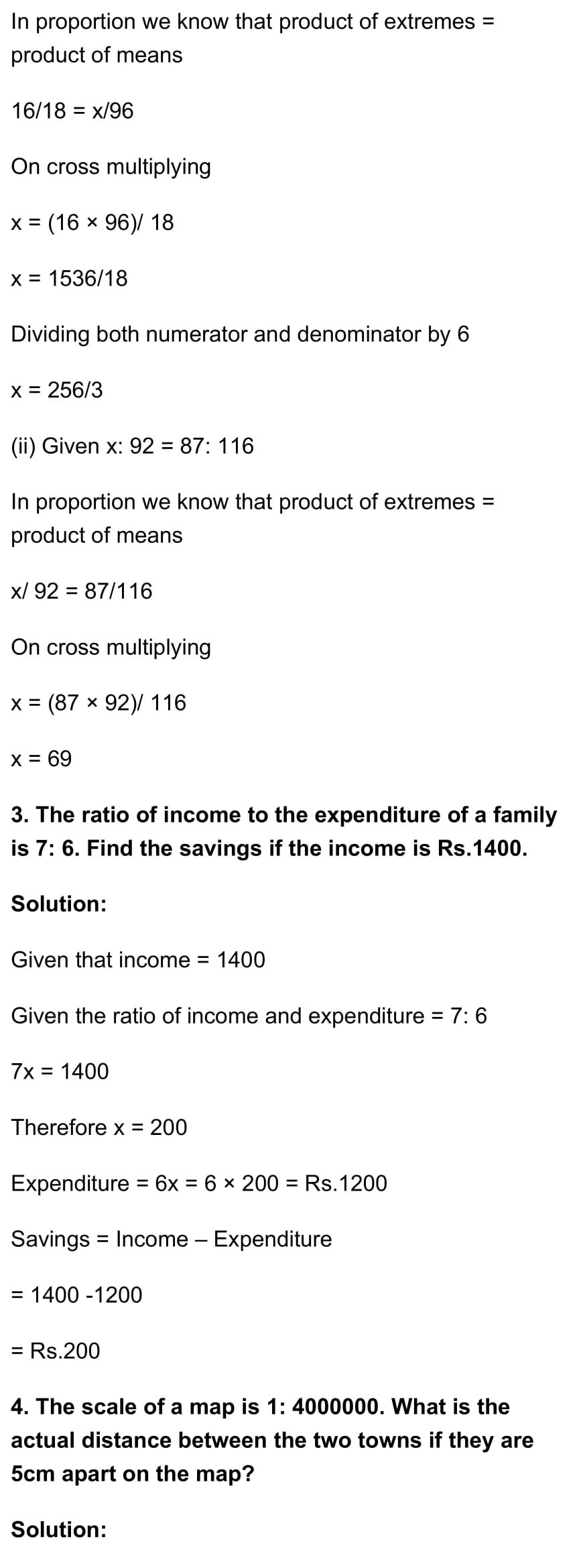 RD Sharma Class 7 Maths Chapter 9 – Ratio and Proportion Exercise 9.3 ...