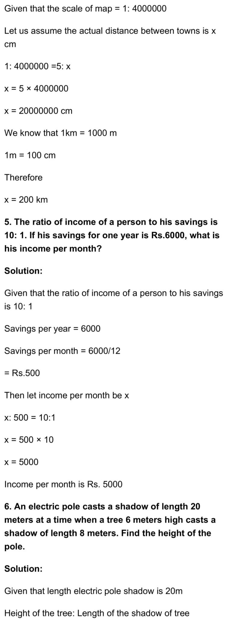 RD Sharma Class 7 Maths Chapter 9 – Ratio and Proportion Exercise 9.3 ...